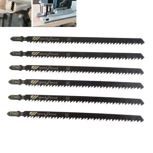 Scie sauteuse T744D de 180mm de long,coupe très rapide pour bois plastique et métal,accessoires d'outils,6 pièces