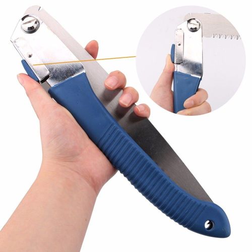 Scie à métaux pliante portative pour l'élagage du jardin domestique,outil de sciage en acier manuel anti-combat,27cm