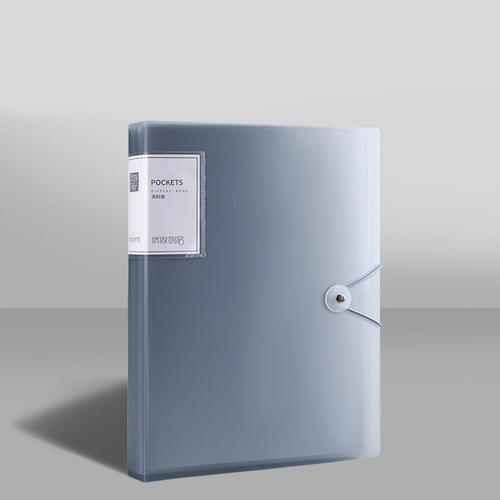 Classeur A4 Multifonctionnel De Grande Capacité,Étanche À L'eau Et À La Poussière - Type Grey-40 Sheets