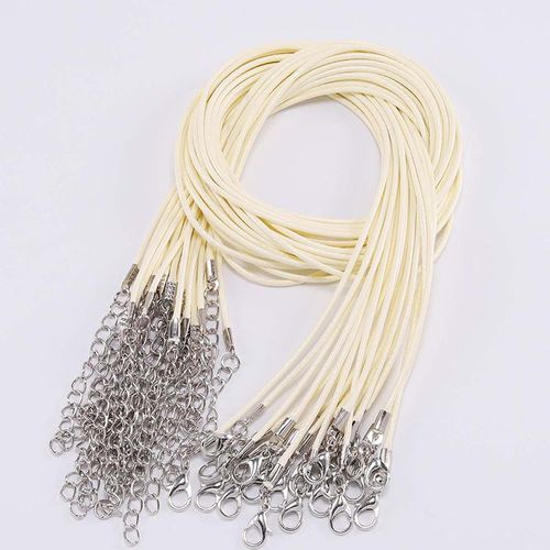 Collier En Cuir Avec Fermoir Réglable,Ultressée Pour Bijoux De Direction,Fournitures De Bracelet À Bricoler Soi-Même,Diamètre 1.5mm,2mm,10-50 Pièces