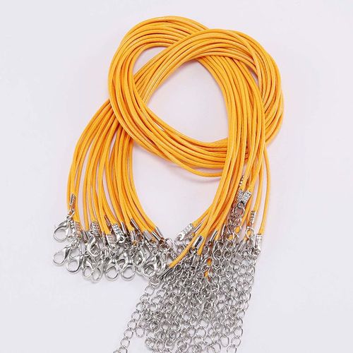 Collier En Cuir Avec Fermoir Réglable,Ultressée Pour Bijoux De Direction,Fournitures De Bracelet À Bricoler Soi-Même,Diamètre 1.5mm,2mm,10-50 Pièces