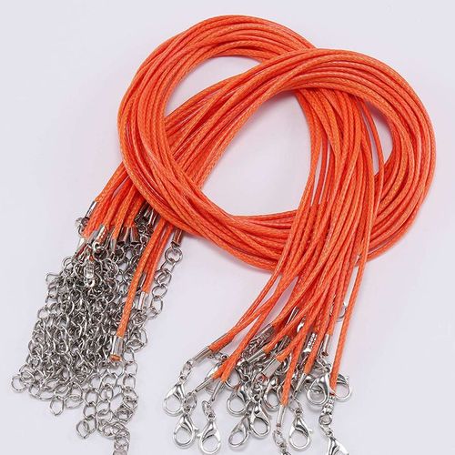 Collier En Cuir Avec Fermoir Réglable,Ultressée Pour Bijoux De Direction,Fournitures De Bracelet À Bricoler Soi-Même,Diamètre 1.5mm,2mm,10-50 Pièces