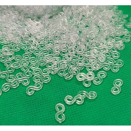 Lot De 500 Ou 100 Pièces De Clips En Caoutchouc Pour Bricolage,En Acrylique,Connecteurs De Bijoux En Plastique,Pour Bracelet,Collier,Fermoir Coloré
