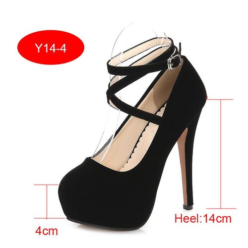 Escarpins À Talons Hauts Pour Femmes,Modèle Sexy,Défilé De Sangle De Mode,Marque De Fête Décontractée,Chaussures De Haute Qualité,Grande Taille,35-46