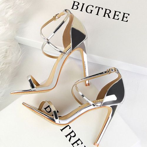 Chaussures Bigtreeescarpins Talons Hauts Et Paillettes Pour Femmechaussures De Soirée Sexystilettosandales D'été10 Cm