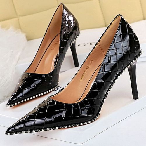 Chaussures Bigtreeescarpins Talons Hauts De Qualité Pour Femmechaussures Rivets En Métalstilettobanquet De Luxe