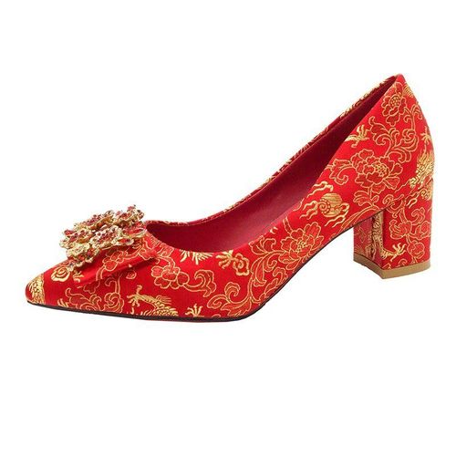 Chaussures Bcebylescarpins Pointus Bouche Peu Profonde Pour Femmesdécoration En Métalchaussures De Patients Talons Hautsbanquet De Mariage Sexy Etlégantnouvelle Mode
