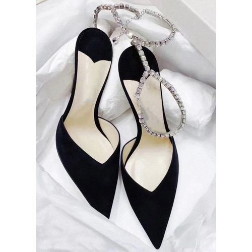 Chaussures Escarpins De Luxe Avec Strass Pour Femmesandales De Stylistetalons Hautssangle De Rinçagechaussures De Ixstyletoilemariagebalété