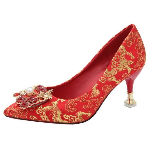 Chaussures Bcebylescarpins Pointus Bouche Peu Profonde Pour Femmesdécoration En Métalchaussures De Patients Talons Hautsbanquet De Mariage Sexy Etlégantnouvelle Mode