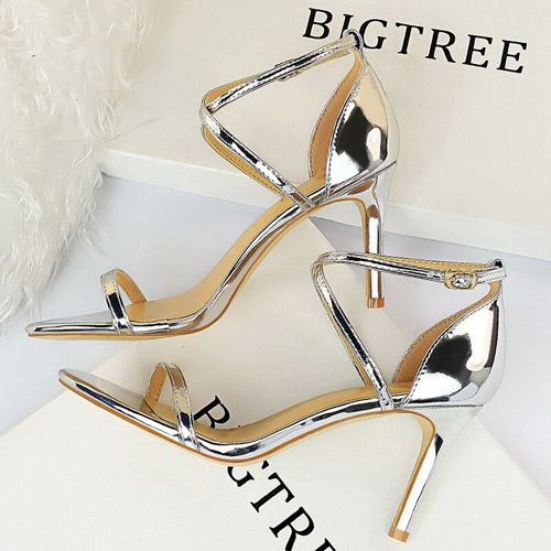 Chaussures Bigtreeescarpins Talons Hauts Et Paillettes Pour Femmechaussures De Soirée Sexystilettosandales D'été10 Cm