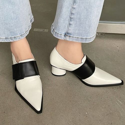 Chaussures Mmobretro Pu Leather Jojolie Ted Parker Optics Heels Shoes For Womenfur S Office Pumpsspring And Summer Fashionnew