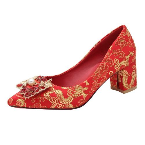 Chaussures Bcebylescarpins Pointus Bouche Peu Profonde Pour Femmesdécoration En Métalchaussures De Patients Talons Hautsbanquet De Mariage Sexy Etlégantnouvelle Mode