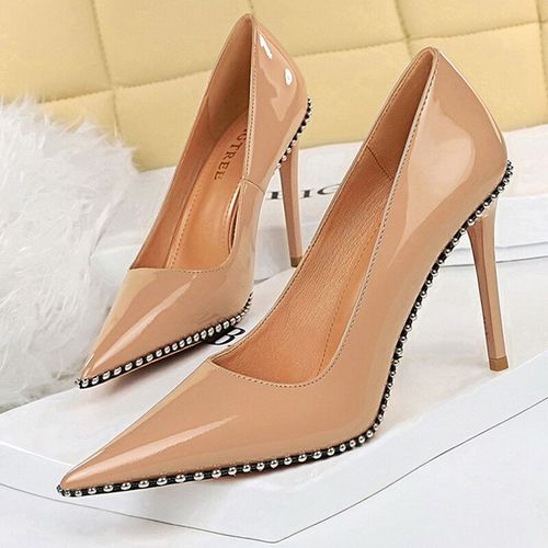 Chaussures Bigtreeescarpins Talons Hauts De Qualité Pour Femmechaussures Rivets En Métalstilettobanquet De Luxe