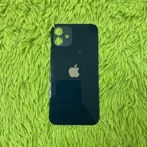 Vitre Arrière Iphone 12 Noir Avec Logo