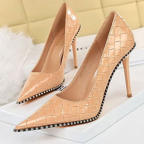 Chaussures Bigtreeescarpins Talons Hauts De Qualité Pour Femmechaussures Rivets En Métalstilettobanquet De Luxe