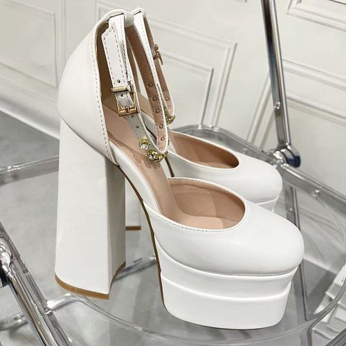 Chaussures Escarpins Rétro Mary Janes Talonspais Pour Femmesnouvelle Modesandales Plateformerobe De Soirée De Mariagechaussures De Basegrande Tailleprintemps