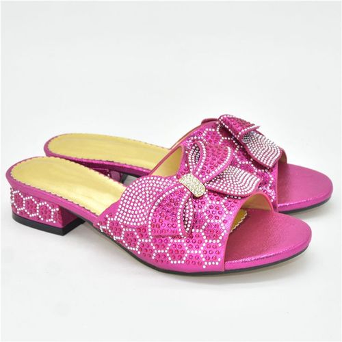 Chaussures Chaussures De Mariage Avec Gros N?ud Papillon Pour Femmesescarpins De Fêtelégants En Cristalgrande Tailletalon Basstrassdernière Marque De Styliste