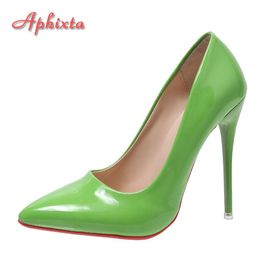 Chaussures Aphfête Taescarpins Talons Aiguilles Super Hauts De 12cm Pour Femmeschaussures Pointues Parkercuir Verni Fleuritalon Fin De Bureauprintemps