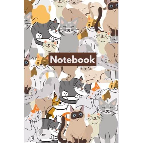 Cats Notebook Journal Notepad 120 Lined Pages 6"X9" A5 By Roxi Designs D-166: Perfect Gift For Kids And Adults For Any Occasion. Can Be Used As ... Notes, Recipes, Organizing Or Just Doodling.