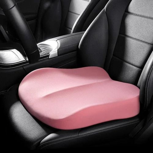 Coussin Rehausseur De Siège Conducteur Principal De Voiture,Mousse À Mémoire De Forme,Toutes Saisons,Universel,Adapté Aux Nains - Type Rose