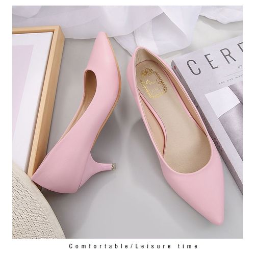Chaussures Chaussures De Bureau En Cuir Talons Hauts Pour Femmesescarpins De Luxefabrication Talons Compenséspetit Chatonchaussures De Fête De Mariée5cm