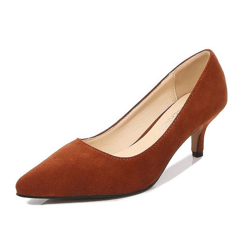 Escarpins À Talons Hauts Et Bas De 5cm Pour Femme,Chaussures De Travail Décontractées,Grande Taille 35-46