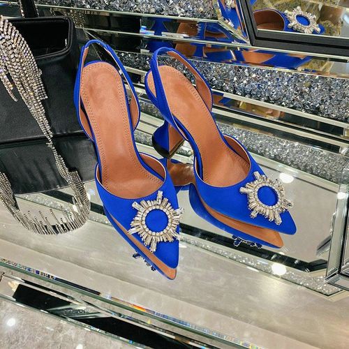 Chaussures Sandales De Fête Gros Tournesol Pour Femmesescarpins Talons Hautschaussures De Créateur Pointueschaussure De Mariage Talons Aiguilles Sexyété