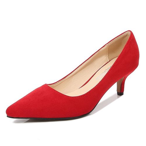 Escarpins À Talons Hauts Et Bas De 5cm Pour Femme,Chaussures De Travail Décontractées,Grande Taille 35-46