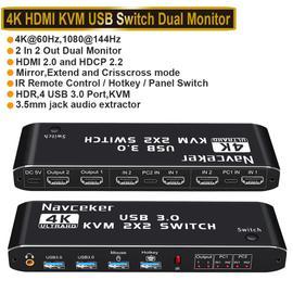 Commutateur USB Kvm Commutateur USB 3.0 Commutateur Kvm pour