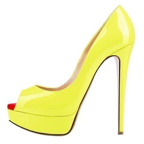 Chaussures Escarpins Peep Parker Plateforme Sexy Pour Femmestalons Extrêmement Hautscuir Verni Stilettochaussures De Mariage Rouges Pour Soirée Et Boîte De Nuit14cm