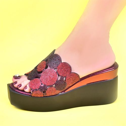 Chaussures Chaussures Nigwin Pour Dames Avec Design En Cristal Biscuitsparker Ouvertescarpins Sexy Pour Damespantoufles De Fête Et De Mariagenouvelle Mode
