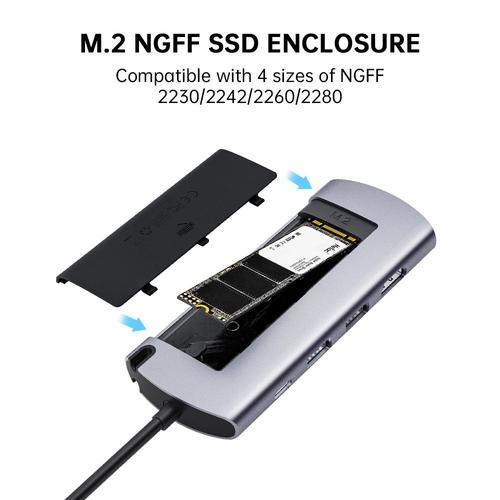 Achetez NETAC WH41 M.2 NGFF Adaptateur de Boîtier SSD Externe NGFF