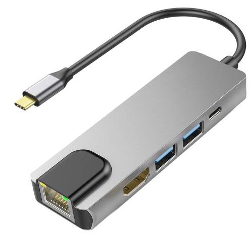 Giga - Répartiteur Usb Hub 2.0 À 4 Ports, Adaptateur Usb 2.0 Pour Pc Portable, Commutateur De Calcul, Station Hub Usb C