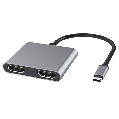 BLANCHE - Station'accueil 4 en 1 USB type c vers double HDMI, Hub,  extension'écran, adaptateur USB 3.0 4K 60Hz, accessoire de téléphone  portable, 1 pièce