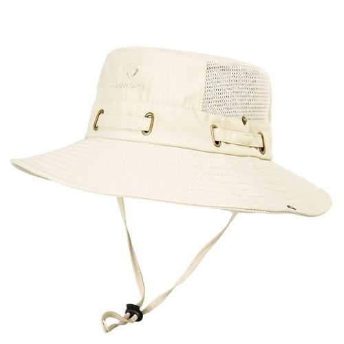 Casquette En Maille Respirante Pour Homme,Chapeau Boonie,Chapeau De Pêche,Camping Et Randonnée,Chapeau De Soleil Anti-Uv,Chapeau De Poisson À Large Bord,Chapeau Suffolk,Solide,Document E27