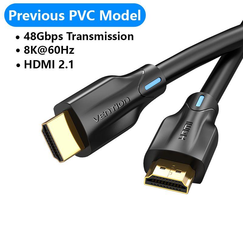Equip Câble Blindé HDMI 2.1 Haut Débit 48Gbps 8K 60Hz Mâle/Mâle 15m Noir