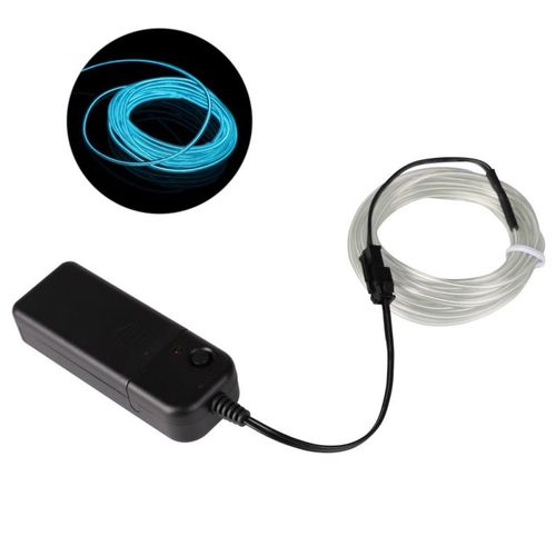 Câble lumineux LED EL Wire, néon, fête de danse de noël, bricolage de vêtements, décoration lumineuse de voiture