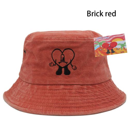 Chapeaux De Soleil Brodés Pliables Pour Hommes Et Femmes,Chapeaux De Plage En Coton,Bad Bunny E27,Un Verano Sin Ti Fishsuffolk,Été