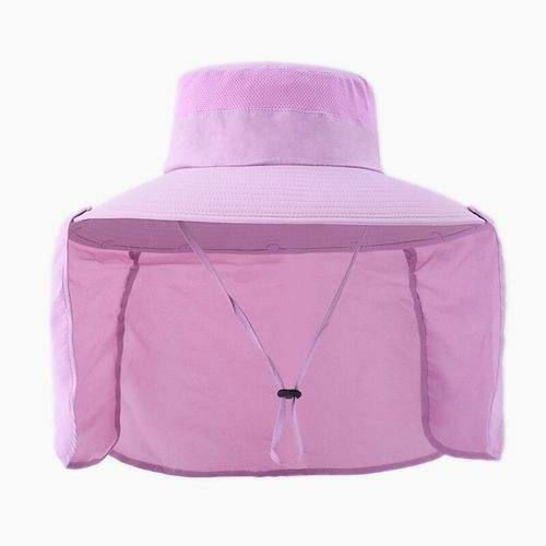 Chapeau D'été À Séchage Rapide Uv Pour Femmes Et Hommes,Protection Du Cou,Châle Amovible,Pêche En Plein Air,Randonnée,Visière,Chapeau Seau À Large Bord