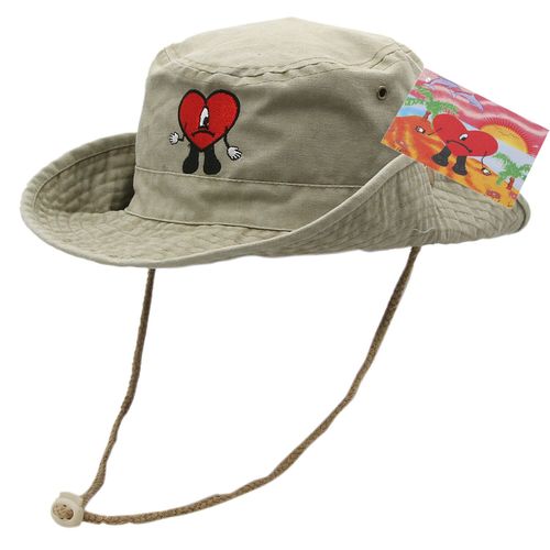 Chapeaux Brodés En Coton Bad Bunny Fishsuffolk Pour Hommes Et Femmes,Chapeau De Soleil Pliable D'été,Chapeau De Plage,Un Verano Sin Ti E27