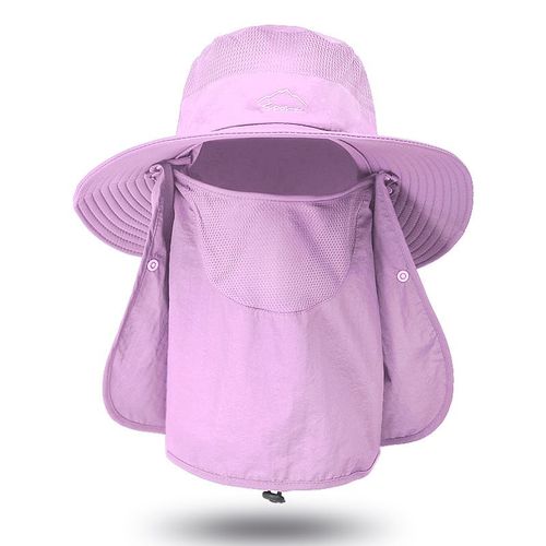 Chapeau De Protection Solaire D'été Avec Rabat Pour Le Cou,Chapeau D'escalade,Chapeaux De Pêche Perfectionnés,Grande Taille,62cm,E27,3 Pièces