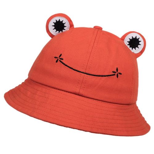 Chapeaux Seau En Coton Pour Femmes,Mignon,En Forme De Grenouille,Pour L'été,Pour L'extérieur,La Pêche Au Soleil,Panama Sauvage