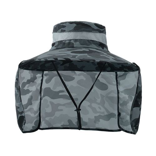 Chapeau Unisexe E27 Avec Châle Imperméable,Casquette De Randonnée En Plein Air,Casquette De Pêche,Grand Avant-Toit,Protection Du Visage Et Du Cou,Casquettes De Protection Solaire Pour Hommes