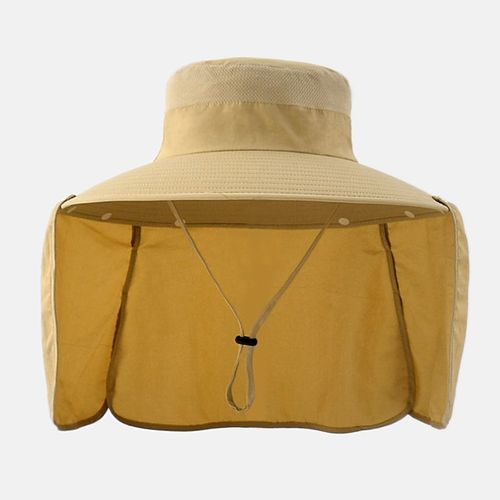 Chapeau Unisexe E27 Avec Châle Imperméable,Casquette De Randonnée En Plein Air,Casquette De Pêche,Grand Avant-Toit,Protection Du Visage Et Du Cou,Casquettes De Protection Solaire Pour Hommes