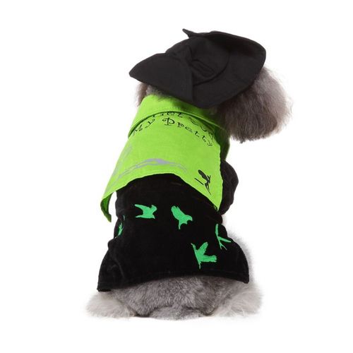 Costume De Pompier Avec Chapeau Pour Chien, Costume Amusant Pour Le Jour D'Halloween, Costume De Magicien Volant Pour Cosplay