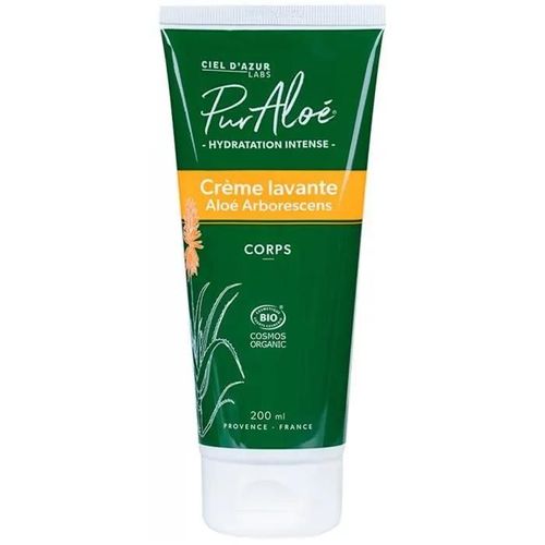 Pur Aloé Hydratation Intense Crème Lavante Aloe Arborescens Bio 200 Ml 