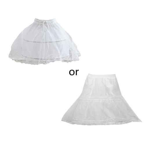 Girls Crinoline Petticoat Hoop Boned Underskirt For Dresses Evening Dress
