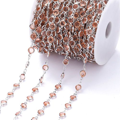 Collier De Perles De Cristal Colorées,1 Mètre,6mm,Pour Bricolage,Bracelet,Bijoux,Fournitures Exécutives