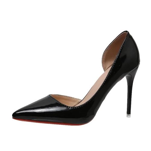 Escarpins Pointus À Talons Hauts Pour Femmes,Chaussures Bateau,Chaussures Provoqué Pour Femmes,Chaussures De Mariage Pour Patients,Parker Basique,Noir,Document Bonbon,Grande Taille 45