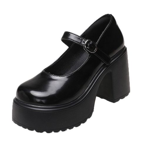 Chaussures Escarpins Blancs Plateforme Pour Femmeschaussures Talons Super Hauts Avec Sangle Bouclestyle Gothiquechaussures De Fête